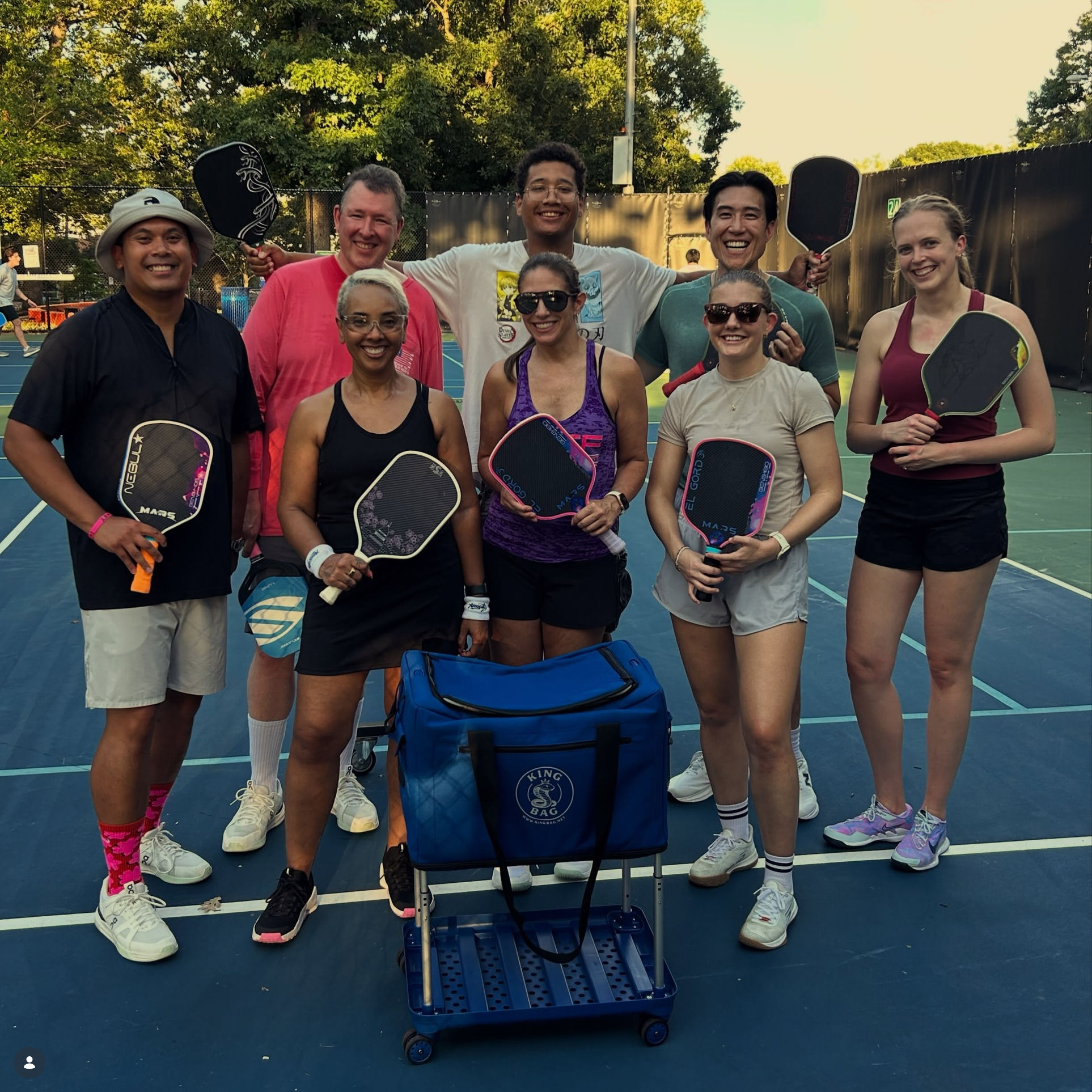 Coach Ronnie's pickleball community on court